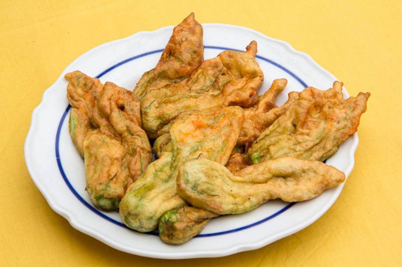 Beignets de fleurs de courgettes